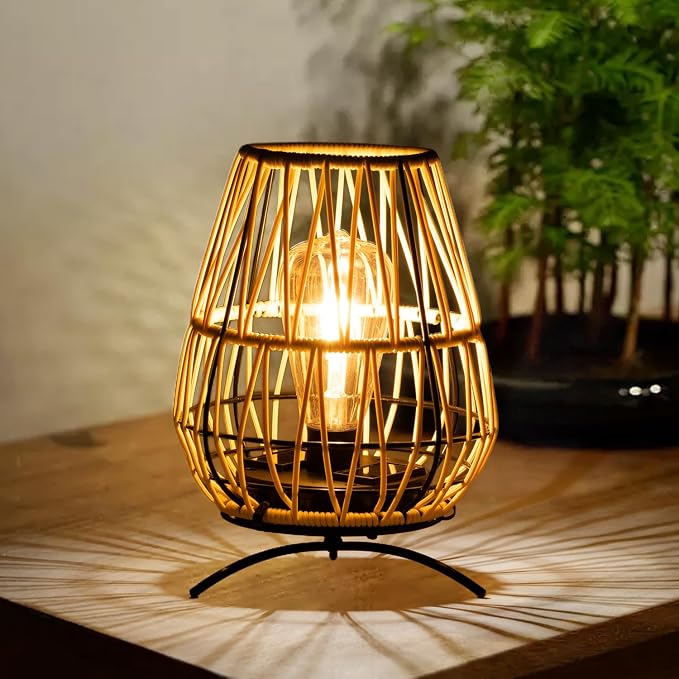 2PK Solar Lanterns Outdoor, Solar Hanging Lantern Lights - Image 3