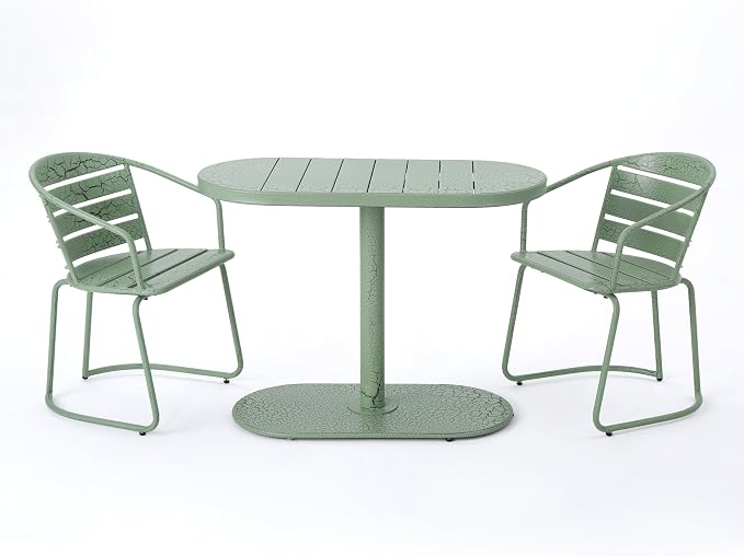 Christopher Knight Home Adley Outdoor Bistro Set, 3-Piece Bistro Table and - Image 4