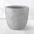 Kante 14 Inch Dia Round Concrete Planter, Indoor Outdoor Large Plant Pot by Kante