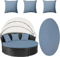 66" Round Daybed Cushion Cover & 3 Pillow Covers Set by dreahoteztil