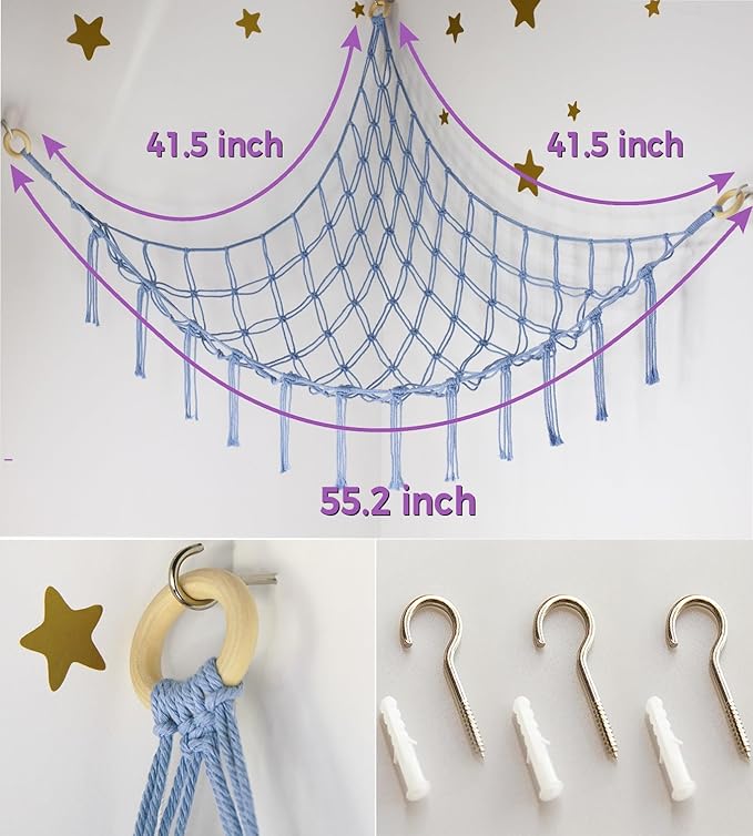 Stuffed Animal Storage Hammock Large Toy Hammock Net - Image 5