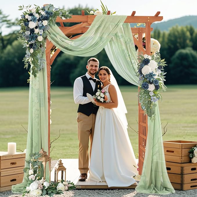 Giantex 85inch Wooden Garden Arch Wedding Arch - Image 2
