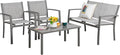 Vongrasig 4 Pieces Patio Furniture Sets, Outdoor Patio Conversation Sets by Vongrasig