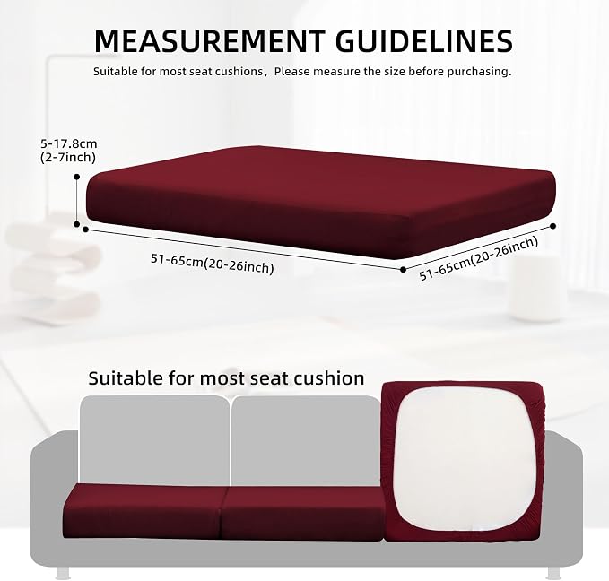 14Pcs Outdoor Cushion Covers, Patio Cushion Covers, Stretch Elastic Slipcovers - Image 2