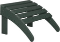 WO Home Furniture Adirondack Ottoman Outdoor Patio Footrest 13.5" Inch Folding by WOHomeFurniture