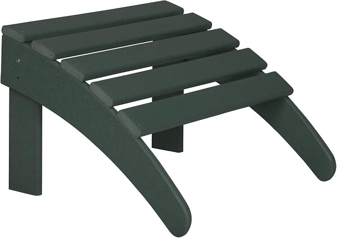 WO Home Furniture Adirondack Ottoman Outdoor Patio Footrest 13.5" Inch Folding by WOHomeFurniture
