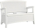 Suncast Elements Stylish Lightweight Loveseat Outdoor Seating by Suncast