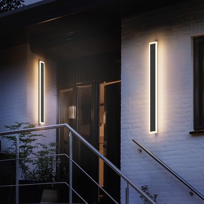 2 Pack 31.5in Outdoor Wall Lights - Image 4