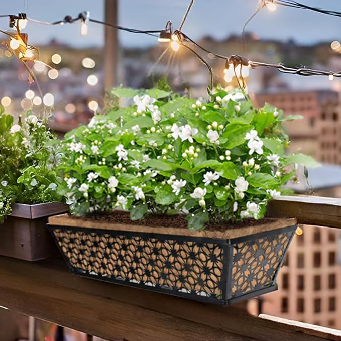 hehimhis 24 Inch 2 Pack Railing Planter Box - Image 6