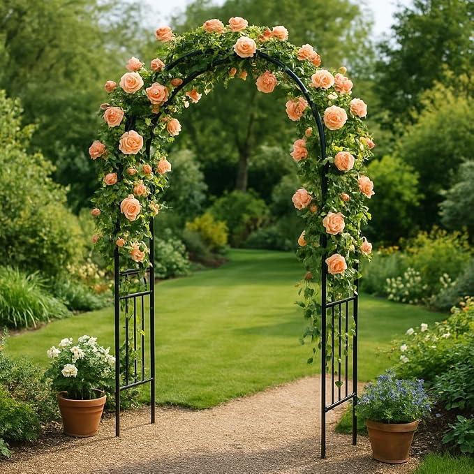 Heavy Duty Steel Garden Arch Arbor Trellis by Unknown