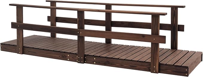 Outsunny 7' Wooden Garden Bridge by Outsunny