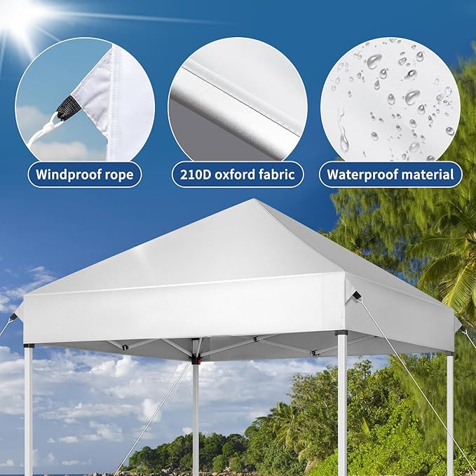 Outvita 5x5 Pop Up Canopy Tent, Ez Up Outdoor Canopy Tent Instant Shelter - Image 5
