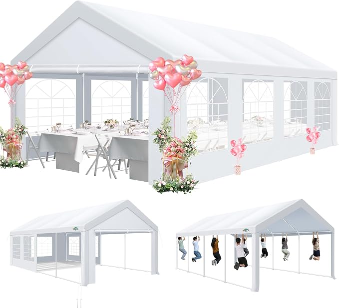 COBIZI 13x26 Party Tent Heavy Duty, Large Outdoor Wedding Tents by COBIZI