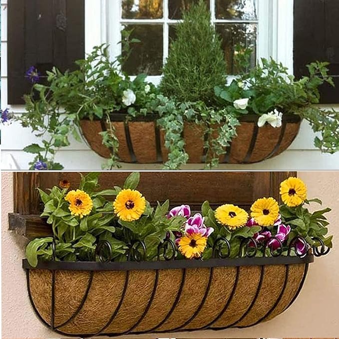 2 Pcs Garden Coconut Planter Liner - Image 4