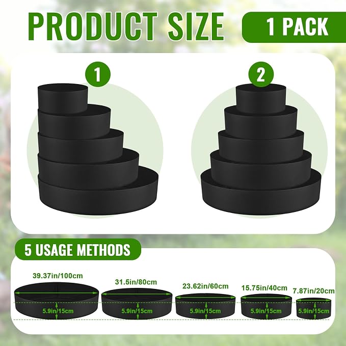 5 Tiered Strawberry Planter for Outdoor Plants, 39 Inch Heavy Duty Strawberry - Image 2