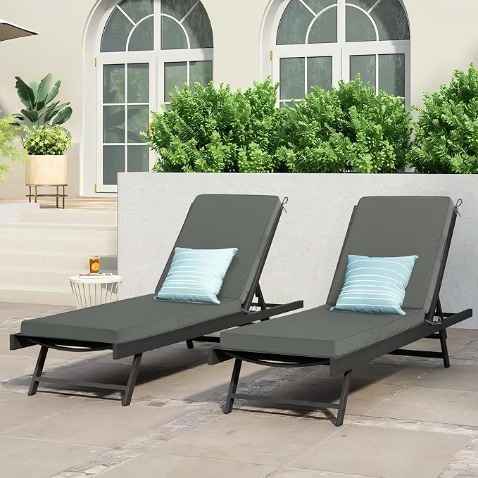 Cozyide Chaise Lounge Cushions Outdoor 72"x21"x3", Waterproof Lounge Chair - Image 7