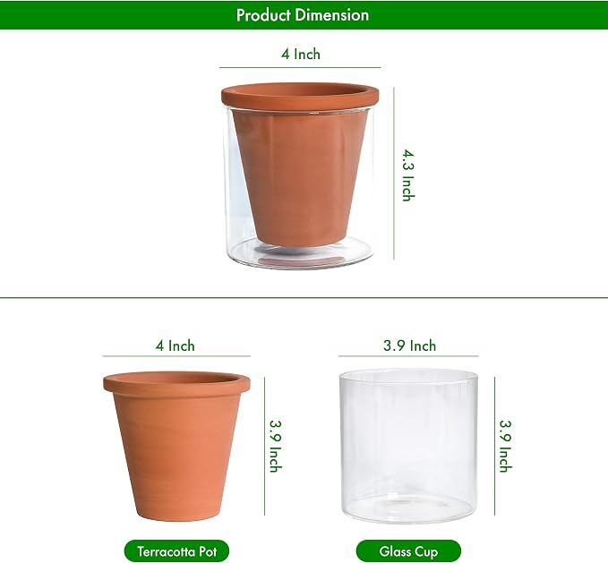 D'vine Dev 4 Inch Design Self Watering Pot - Image 3