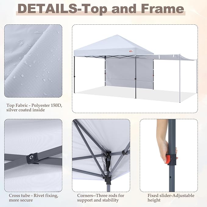 MASTERCANOPY Pop Up 10x10 Canopy Tent - Image 4