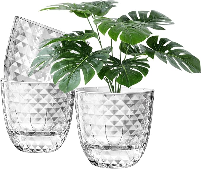 Self Watering Pots for Indoor Plants, Flower Pots, Self Watering Plant Pot-3pcs by Etvski