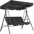 Porch Swing Chair with Adjustable Canopy by Garvee