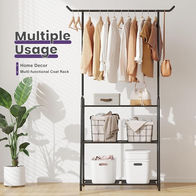 Metal Plant Stand Indoor Outdoor, 3 Tier Tall Corner Plant Shelf, Hanging - Image 6