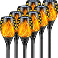 Upgraded 8 Pack Super Larger Size Solar Torch Lights by SANJICHA
