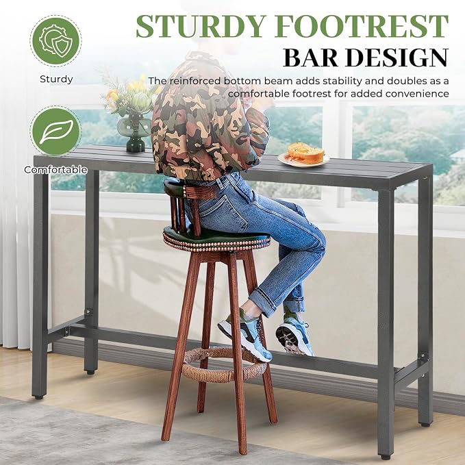 Outdoor Patio Counter Height Bar Table - Image 4
