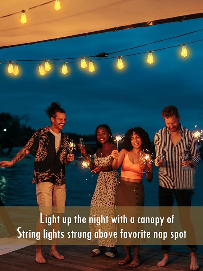DAMAING String Lights for Outside 300FT shatterproof connectable Patio Lights - Image 5