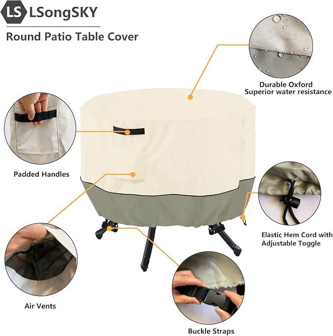 Round Patio Table Cover - Image 3