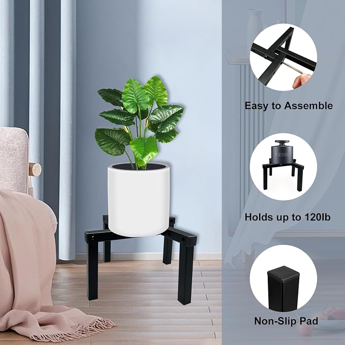 Four Legs Adjustable Metal Plant Stand - Image 4