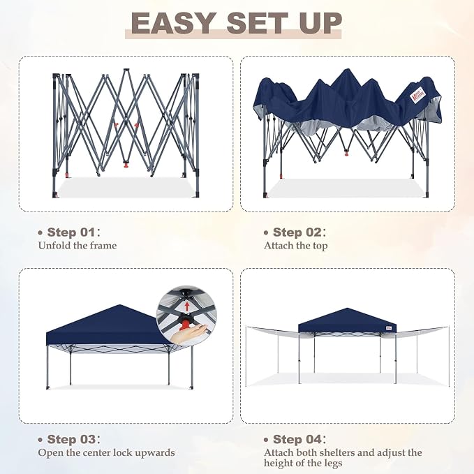 MASTERCANOPY Pop Up 10x10 Canopy Tent - Image 6