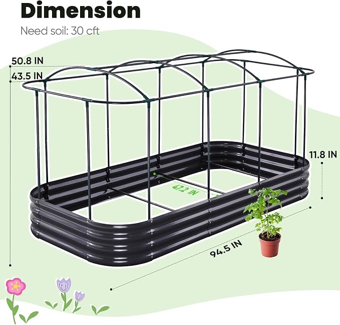 KING BIRD Raised Garden Bed - Image 6