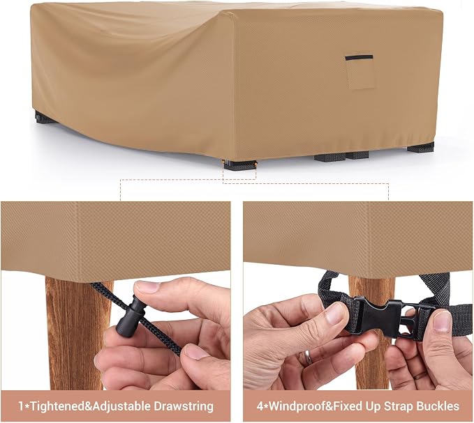Mrrihand Heavy Duty Patio Furniture Covers, Outdoor Furniture Covers Waterproof - Image 4