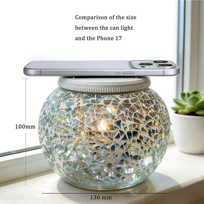 Aukora Color Changing Solar Powered Glass Ball Garden Lights, Table Lamps - Image 2