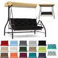 Waterproof Porch Swing Cushion Replacement, 2–3 Seat Swing Seat Cushion by RUFXIEZW