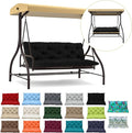 Waterproof Porch Swing Cushion Replacement, Thick 4" 2–3 Seat Outdoor Swing by RUFXIEZW