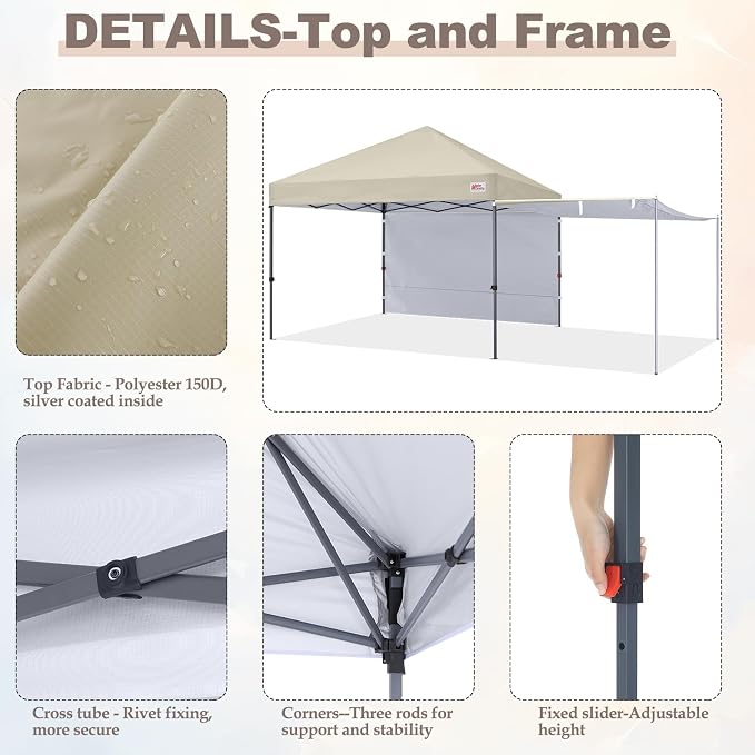 MASTERCANOPY Pop Up 10x10 Canopy Tent - Image 7