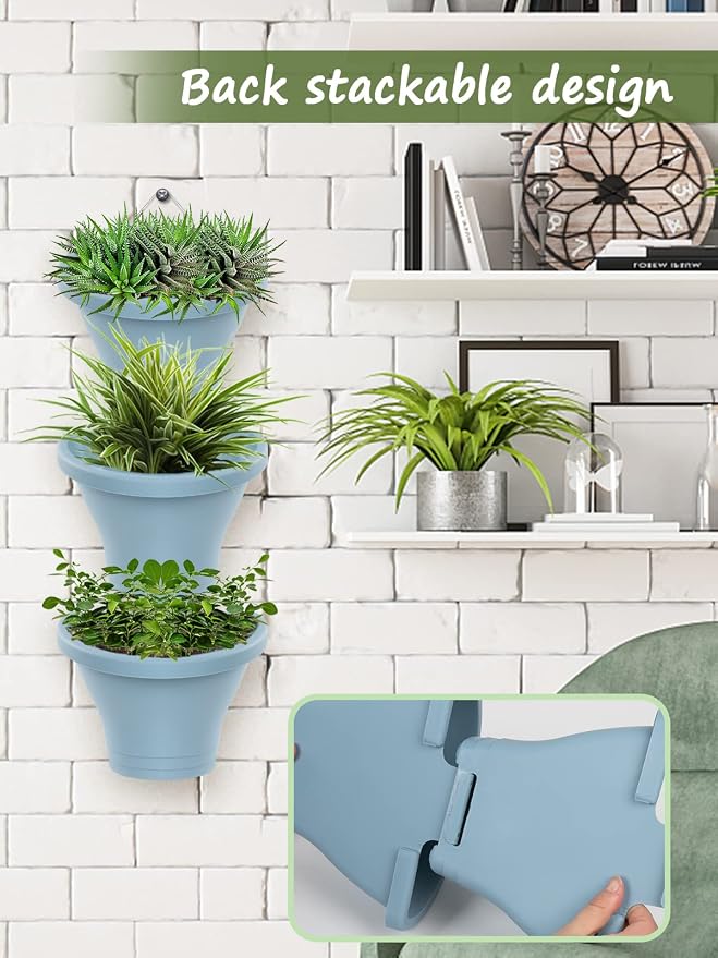 MADHOLLY 6Pcs Vertical Hanging Planters - Image 3
