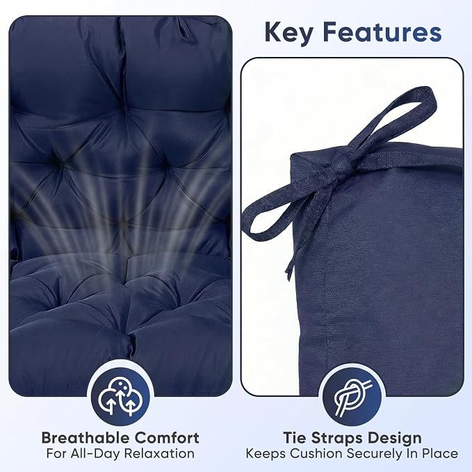 Porch Swing Cushions, Waterproof Swing Cushion - Image 6