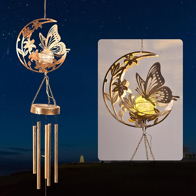 Butterfly Wind Chime for Outside - Image 2