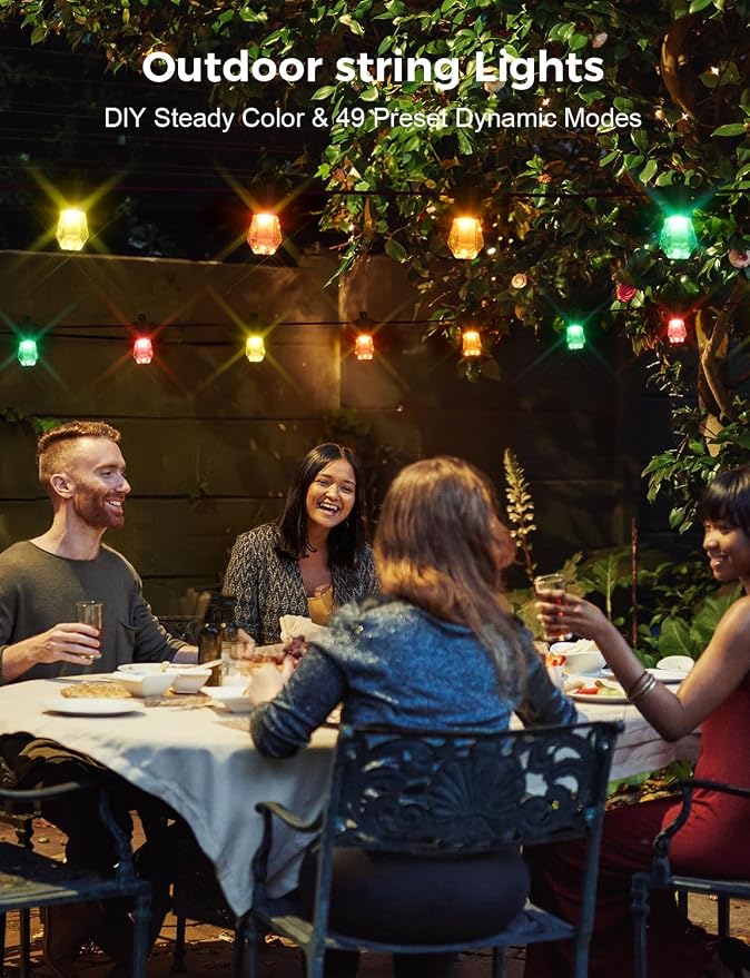 XMCOSY+ 96FT Smart Outdoor String Lights - Image 9