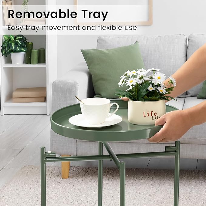 danpinera 2 Tier Metal Side Table - Image 4