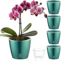 Self Watering Pots for Indoor Plants, Small African Violet Pots by KvyusFlourish