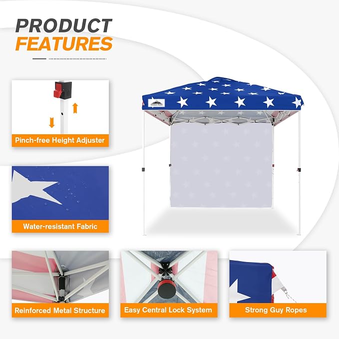 EAGLE PEAK Commercial Canopy 8x8 Pop Up Canopy Tent - Image 2