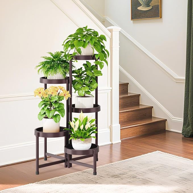 iDavosic.ly 5 Tier Folding Plant Stand Indoor Outdoor - Image 7