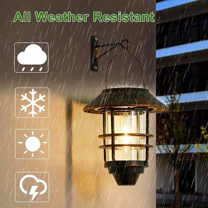 Solar Lantern Outdoor, Hanging Waterproof Solar Lights - Image 4