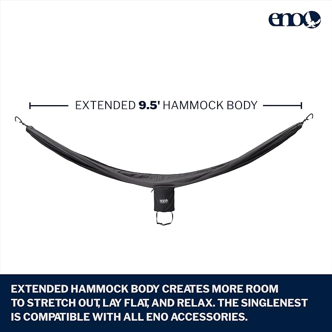 ENO, Eagles Nest Outfitters SingleNest Lightweight Camping Hammock - Image 2
