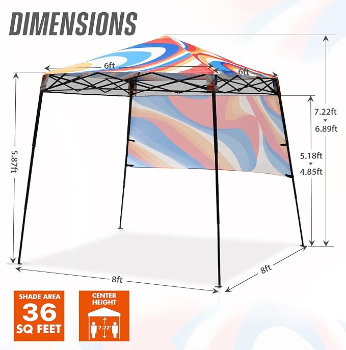 EAGLE PEAK 8x8 Pop Up Canopy Tent - Image 3