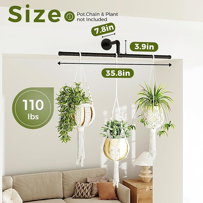 Bamworld Hanging Planters for Indoor Plants Plant Hanger Indoor Hanging Plant - Image 4