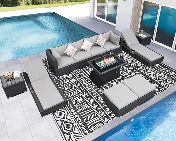 NICESOUL 11 Piece Sectional Outdoor Set - Image 3